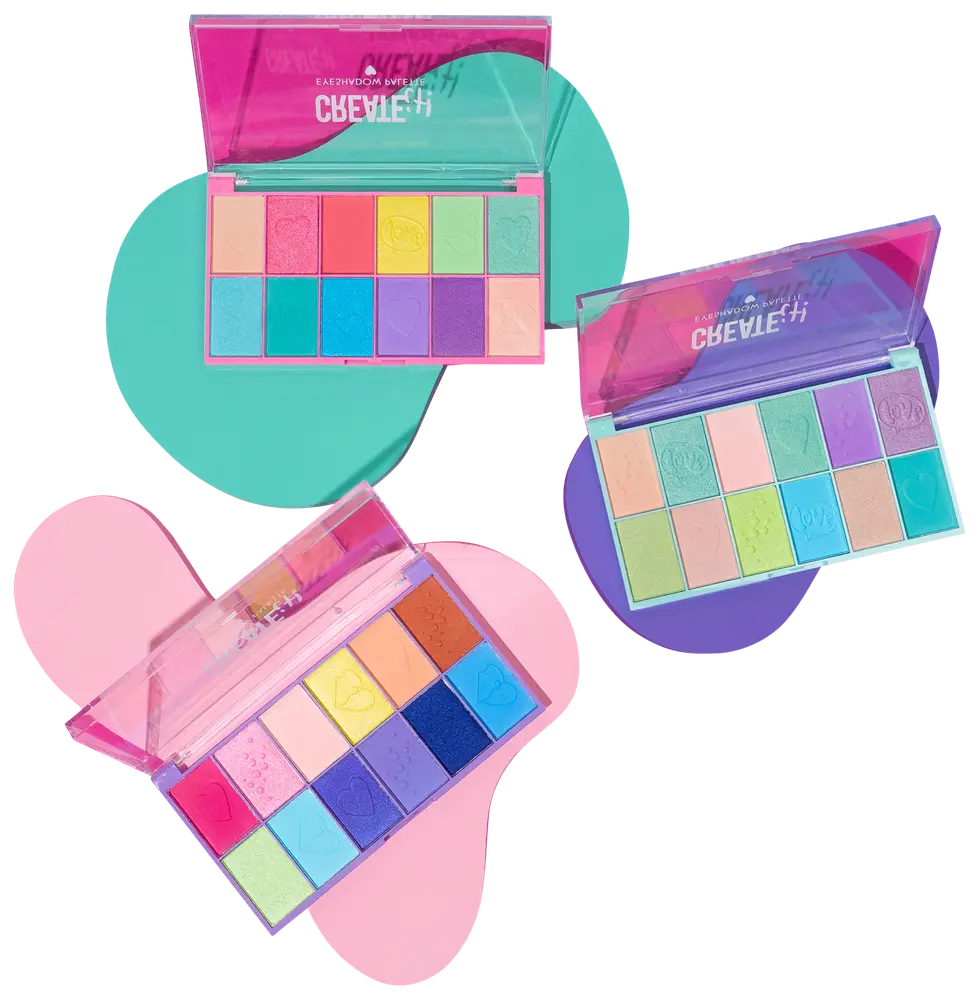 CREATEit Øjenskygge palette - assorterede farver