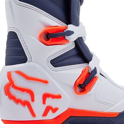 Bottes cross Fox COMP 2025 - Blanc / Bleu