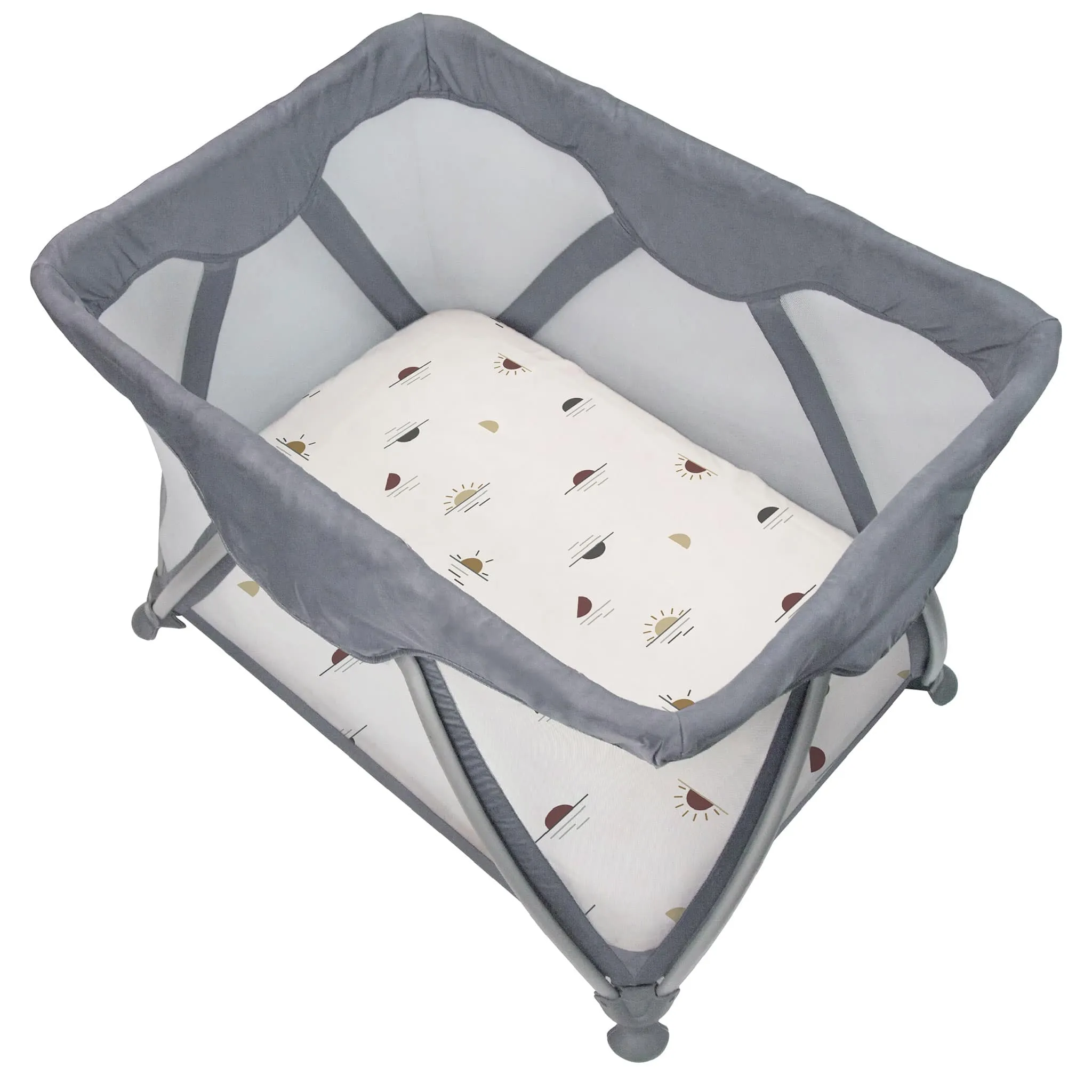 Kushies Drap Contour Percale pour Parc - Soleils
