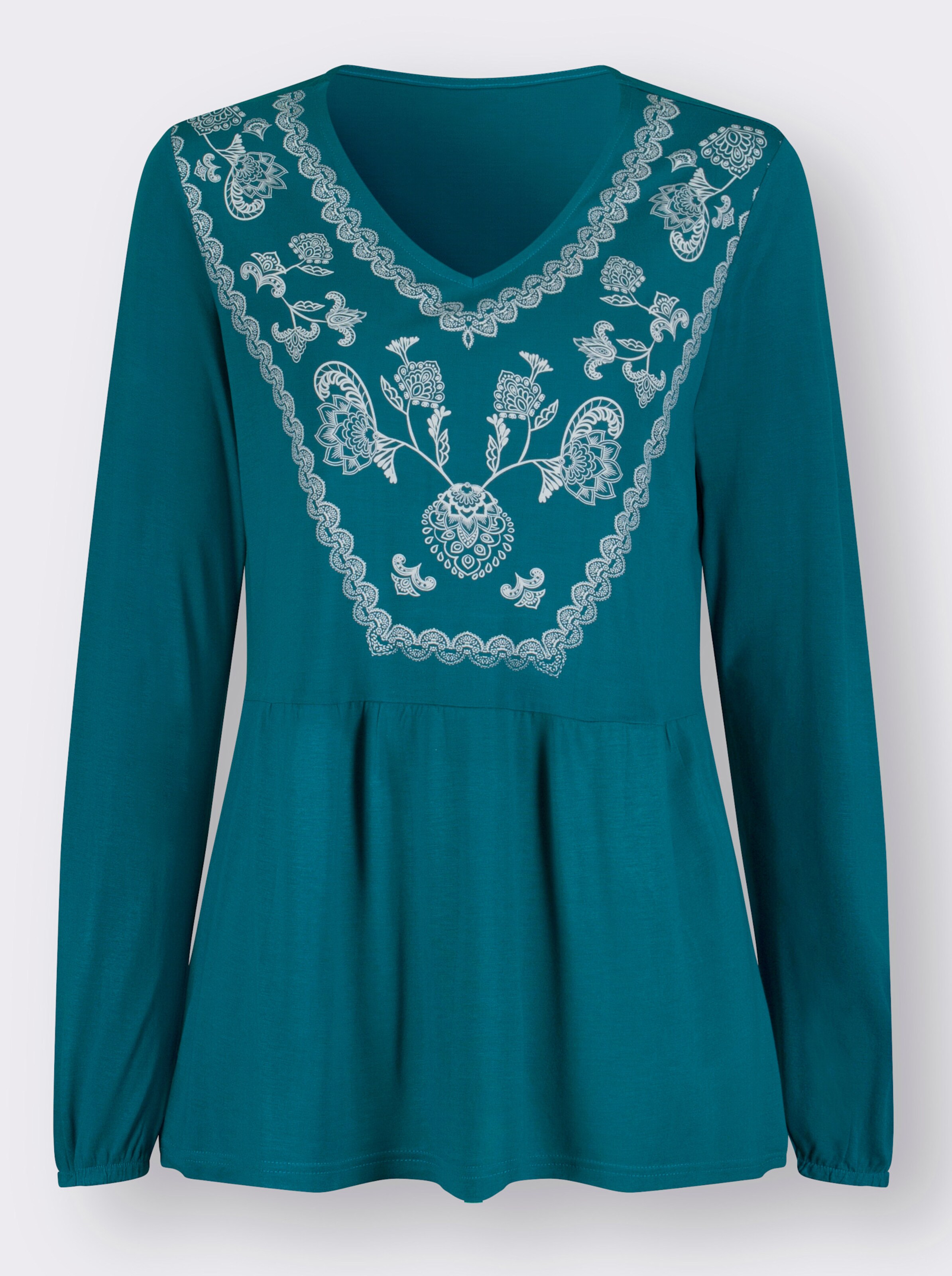 Schößchenshirt aus reiner Viskose
