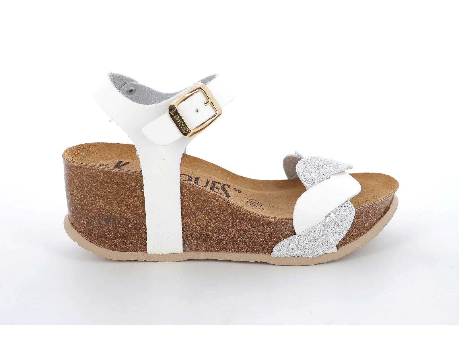 K. daques-CAMOS Matières combinées Blanc Argent