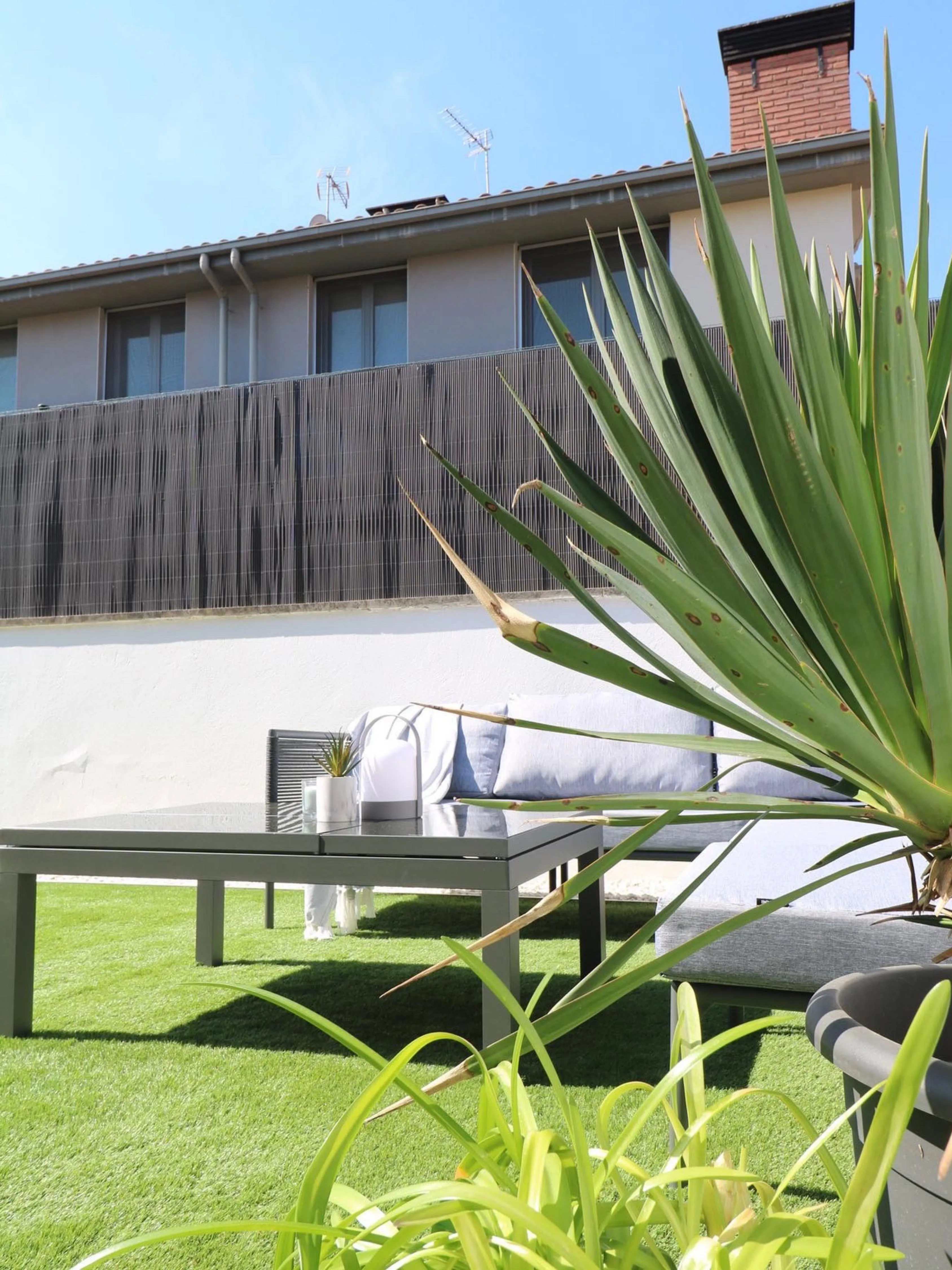 Tuin hoekloungeset met tafel 6-zits FORANO Metaal Grijs