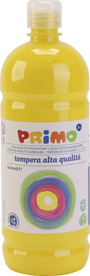 Skole Tempera Maling - Mat - Mat - Primær Gul - 1000 ML