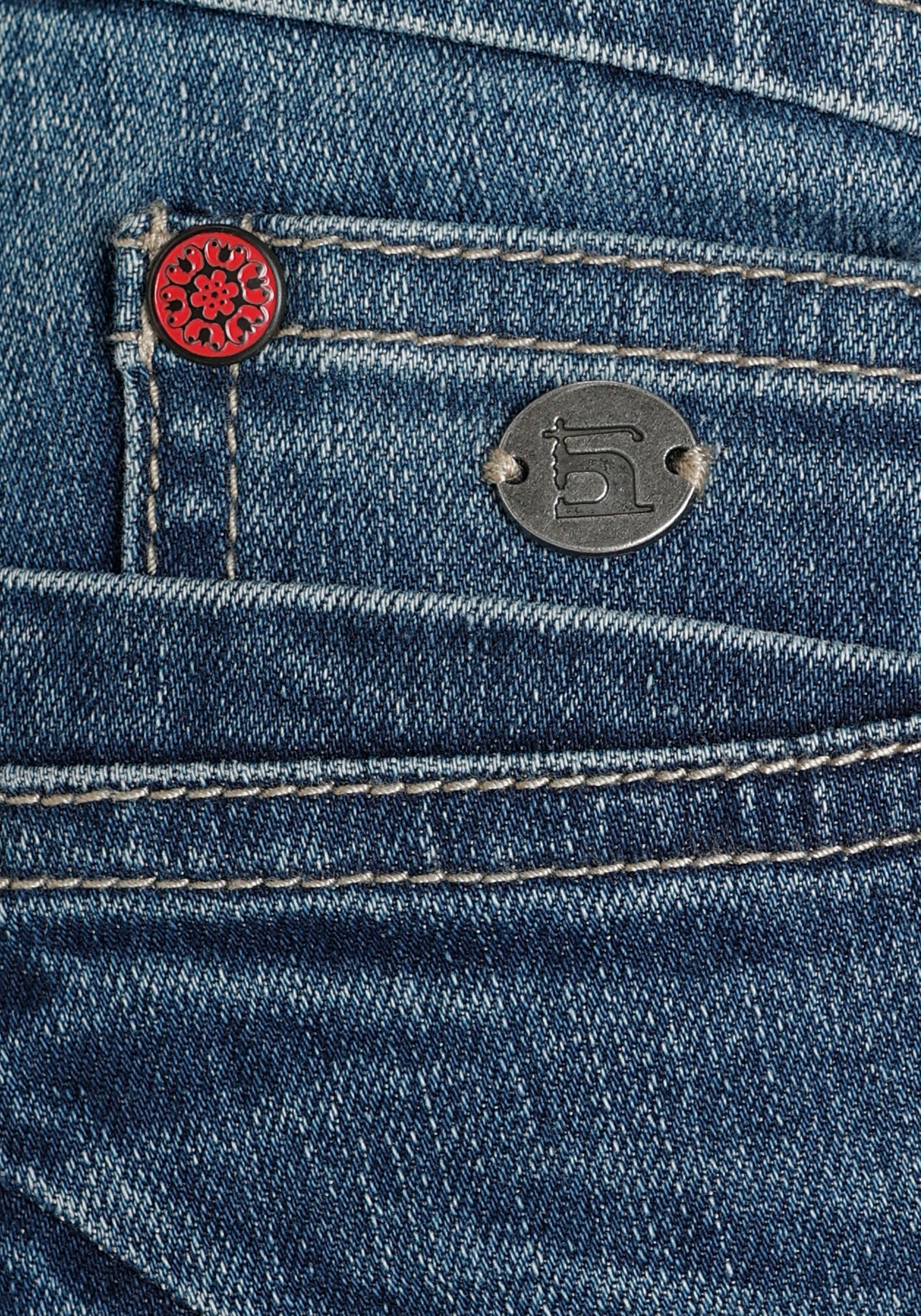 H.I.S Jeansshorts »duffyHS«, schmale Beinform,  krempelbare Beinabschlüsse,  normale Leibhöhe