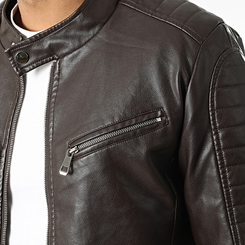 Veste Biker 5113 Marron