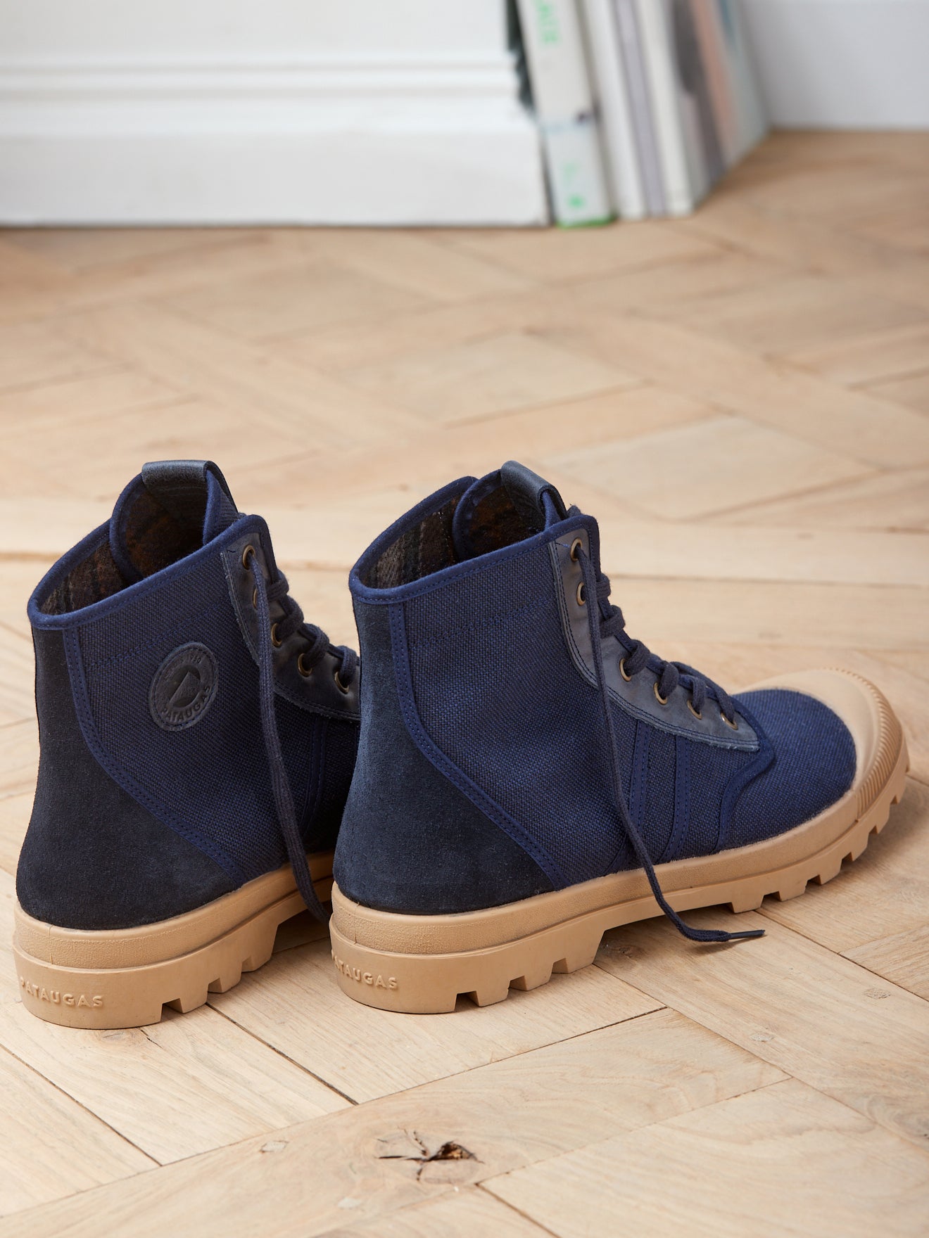 Baskets Authentique Mid Pataugas en toile coton bio