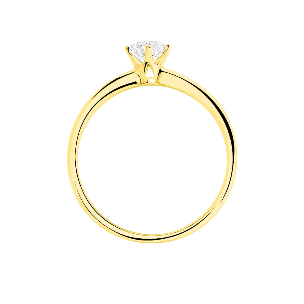 Bague Solitaire Natalia Or Jaune Diamant