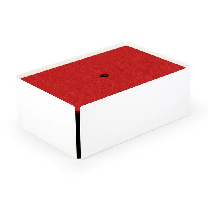 Konstantin Slawinski - Charge-Box, weiss / Filz rot