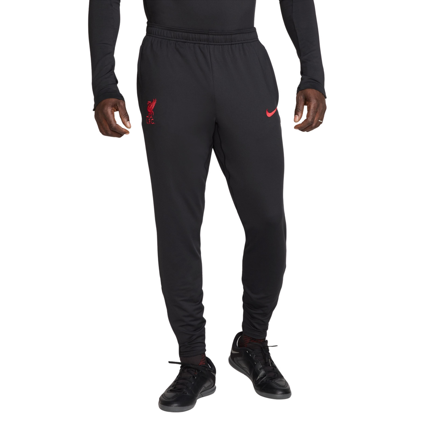 Nike Liverpool Strike Trainingspak 1/4-Zip 2024-2025 Zwart Rood Gebroken Wit