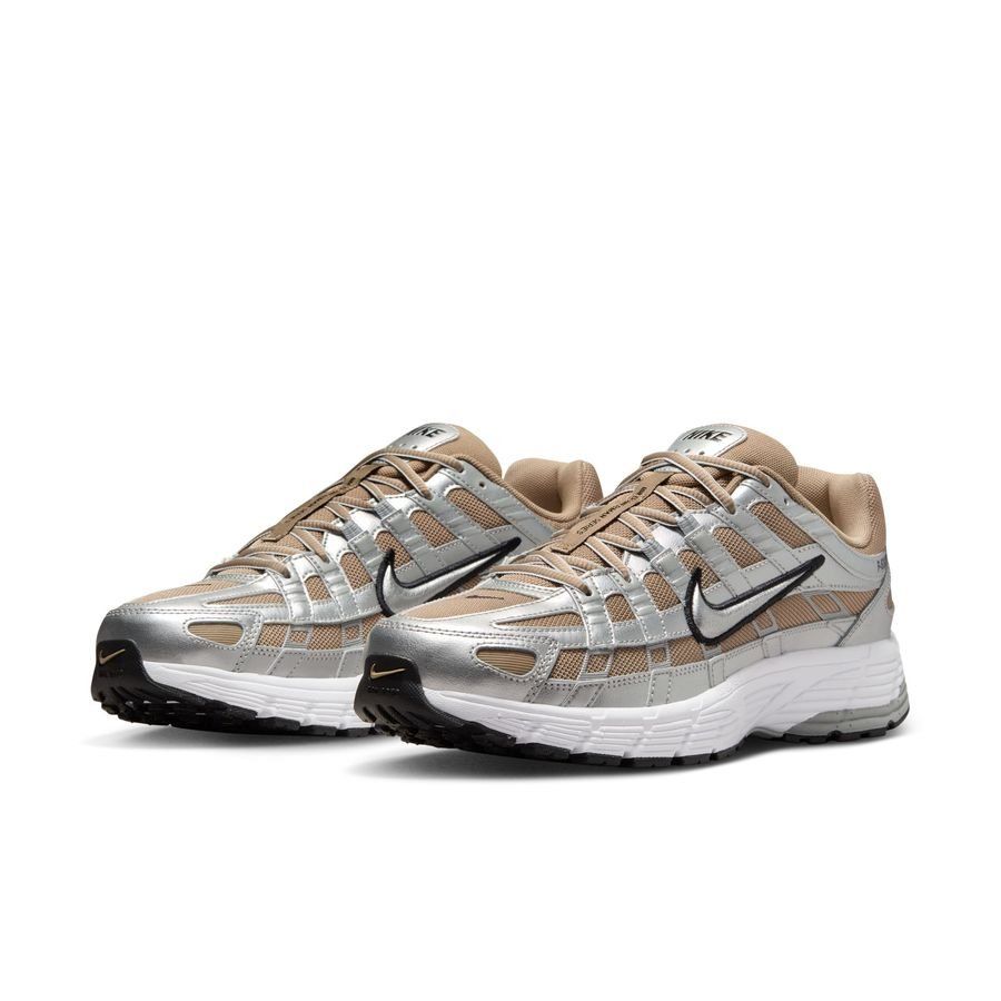 Nike Chaussures P-6000 - Kaki/Argenté/Metallic Platinum Femme