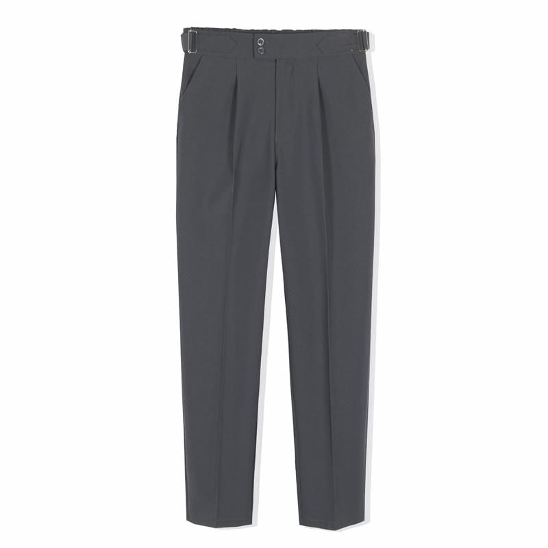 Loansk - Hoge taille effen rechte broek