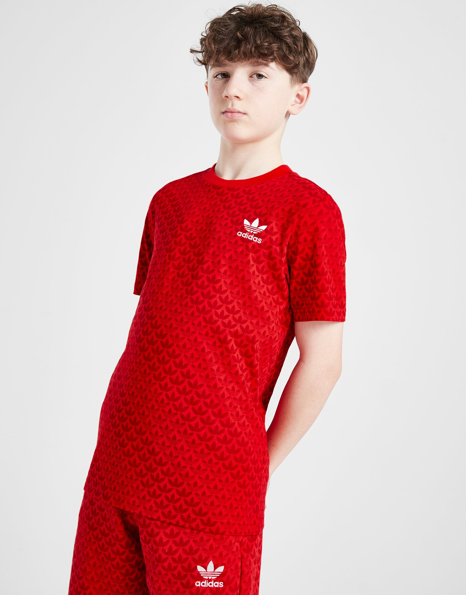 adidas Originals T-shirt Imprimé Trefoil Mono Junior