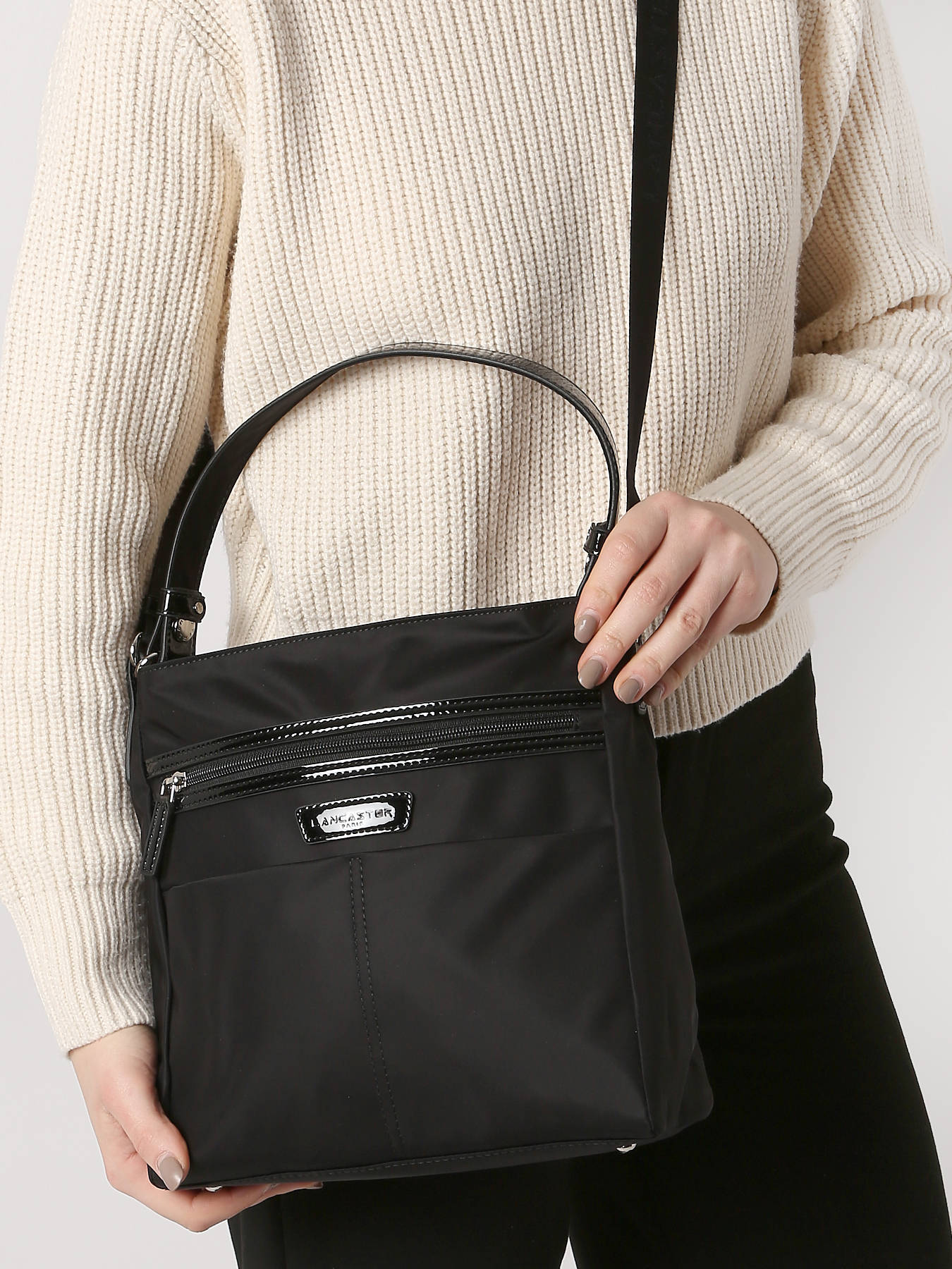 Sac bandoulire Basic vernis LANCASTER