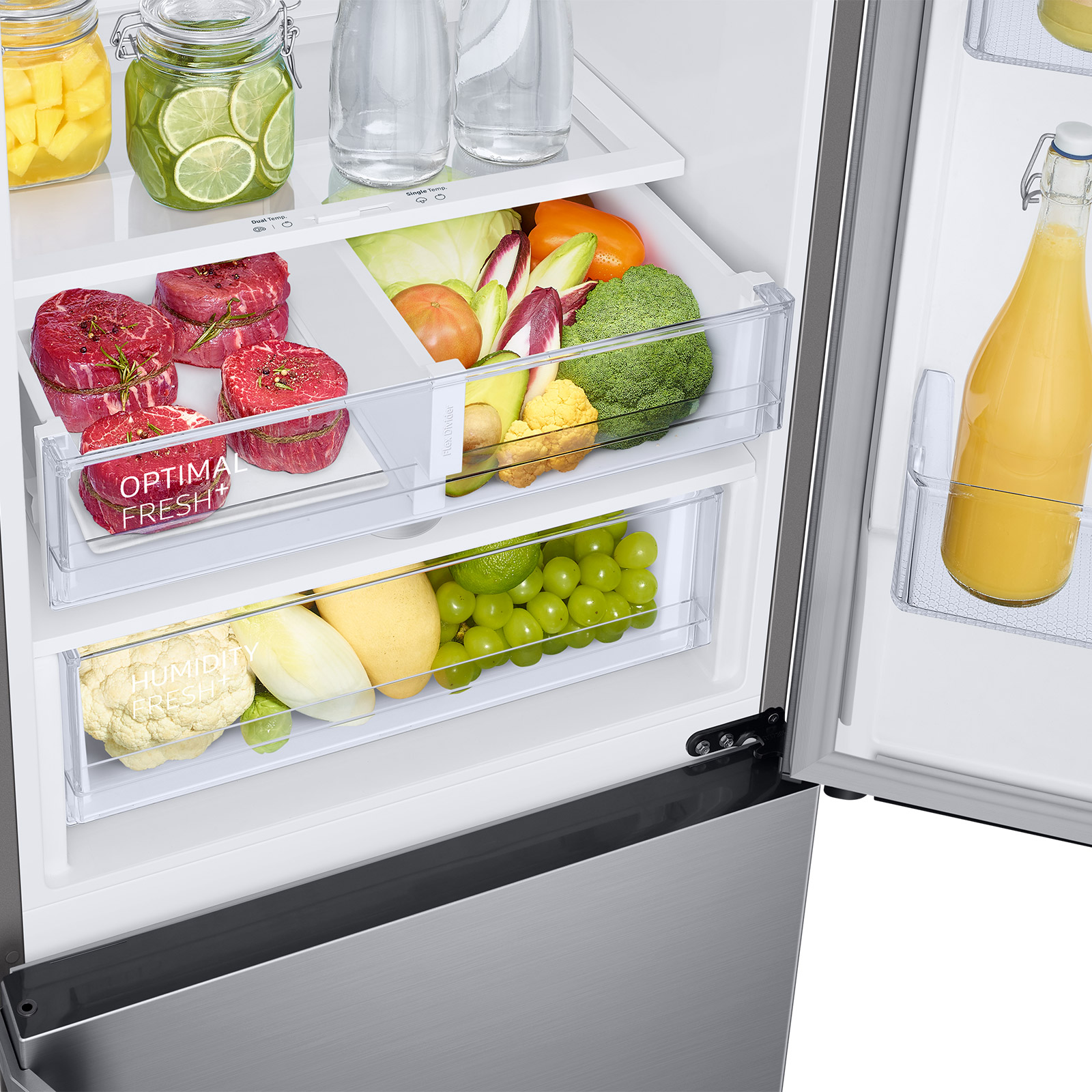 SAMSUNG Kühl-/Gefrierkombination RL34T665ES9/EG - Edelstahl - E