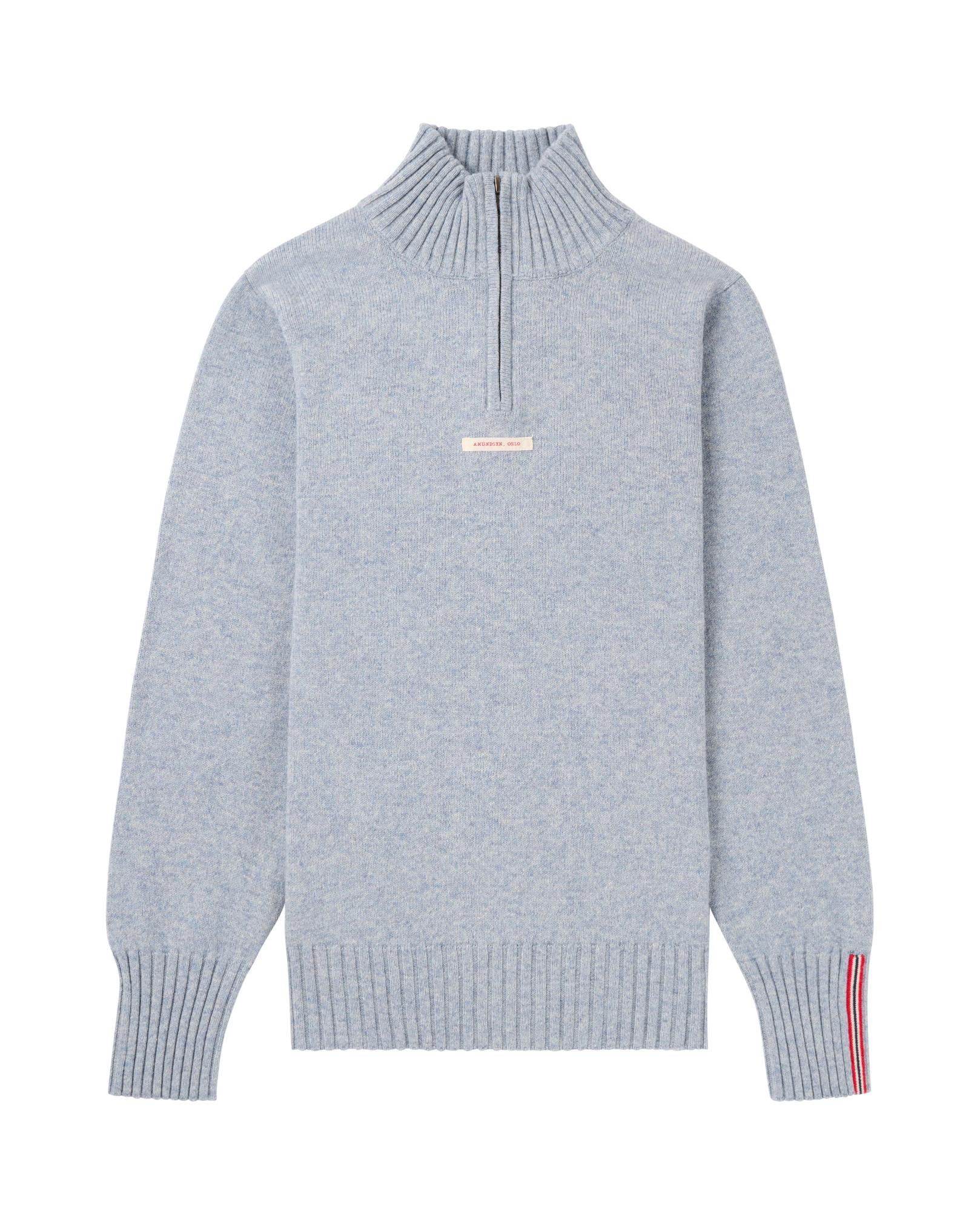 Amundsen Deck Half Zip Womens Blue Stone