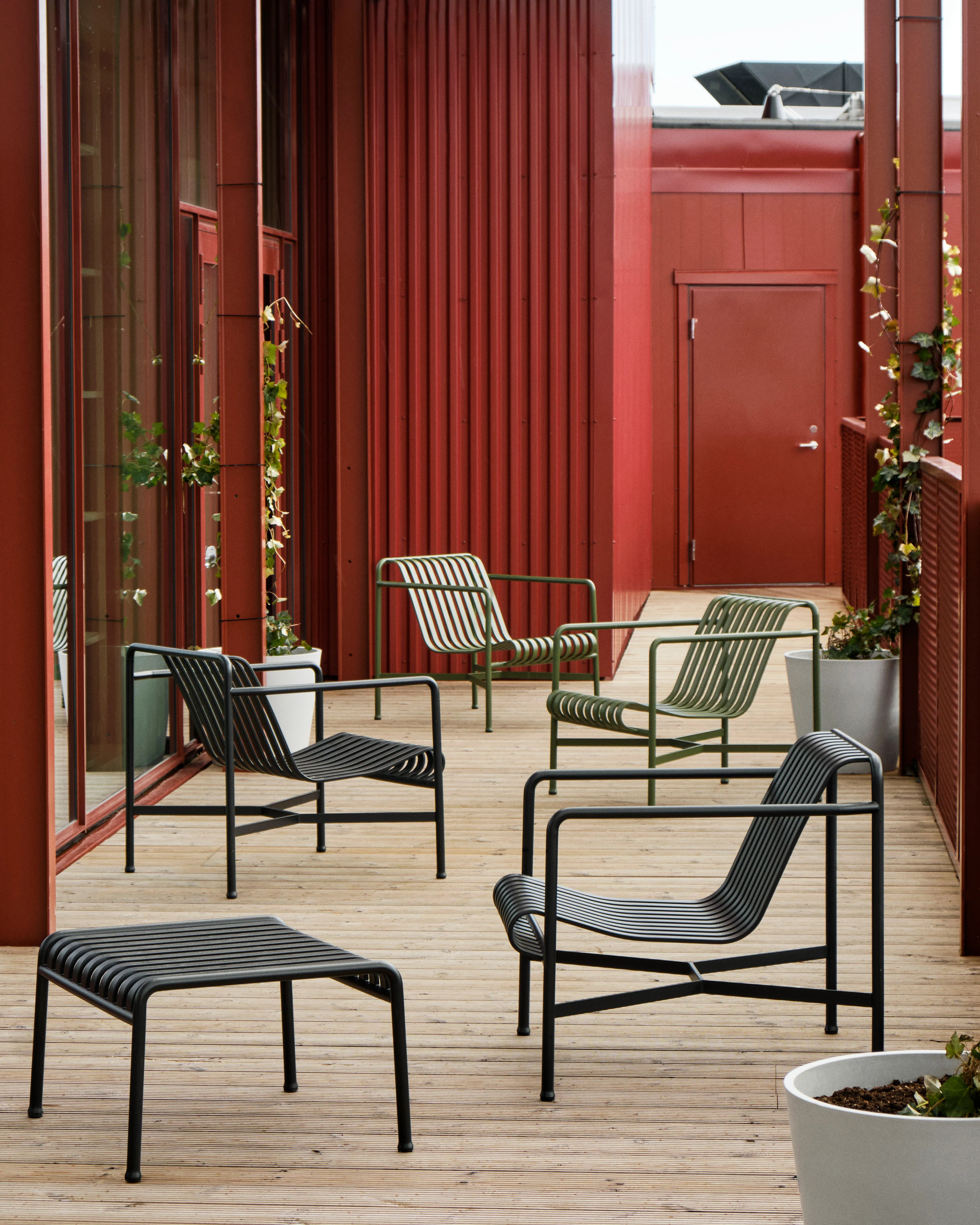HAY  Palissade Lounge Low havestol - Anthracit