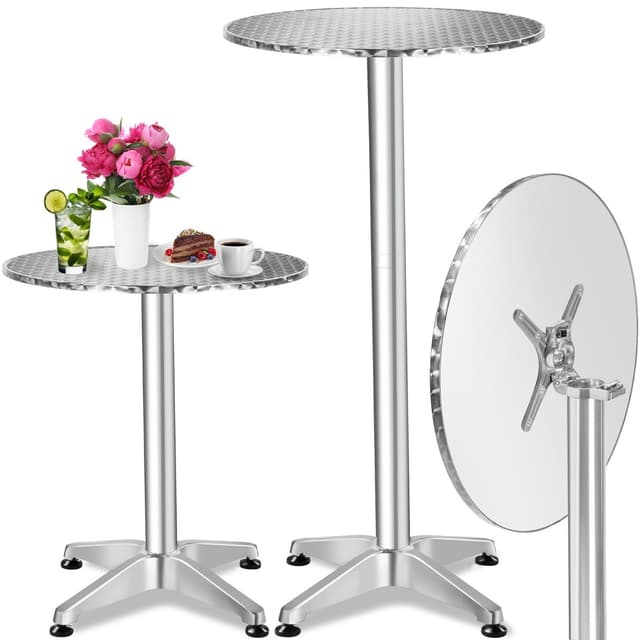 Cafebord i aluminium Ø60cm