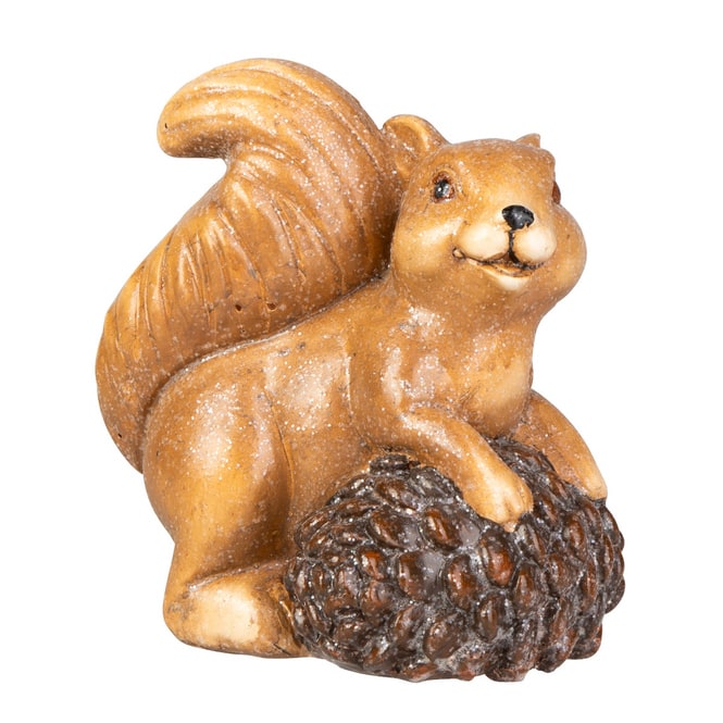 Deko Eichhörnchen - Glitzernd - ca. 14 x 10 x 14,5 cm - 1 Stück