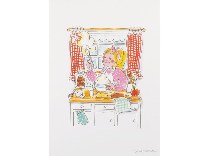 Poster A4 Even Bijkletsen Kitchen