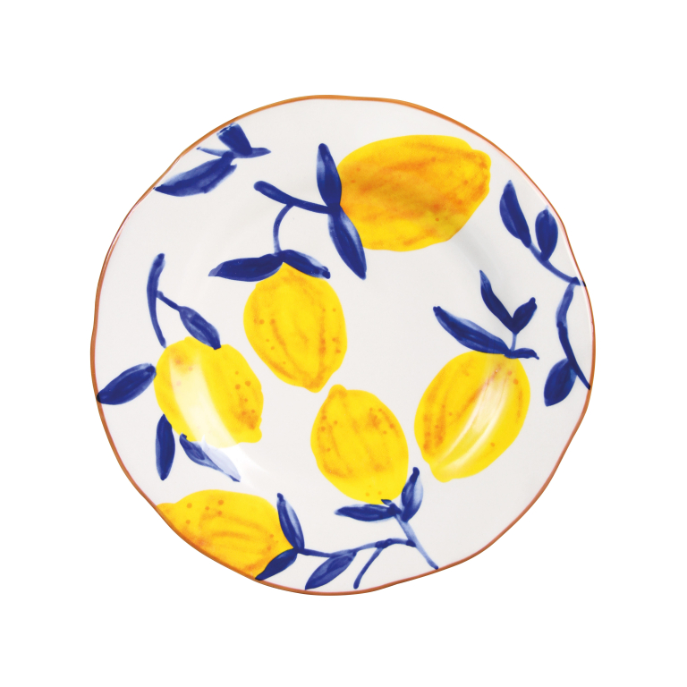 &klevering Lemon Twig dinerbord Ø22 set van 4