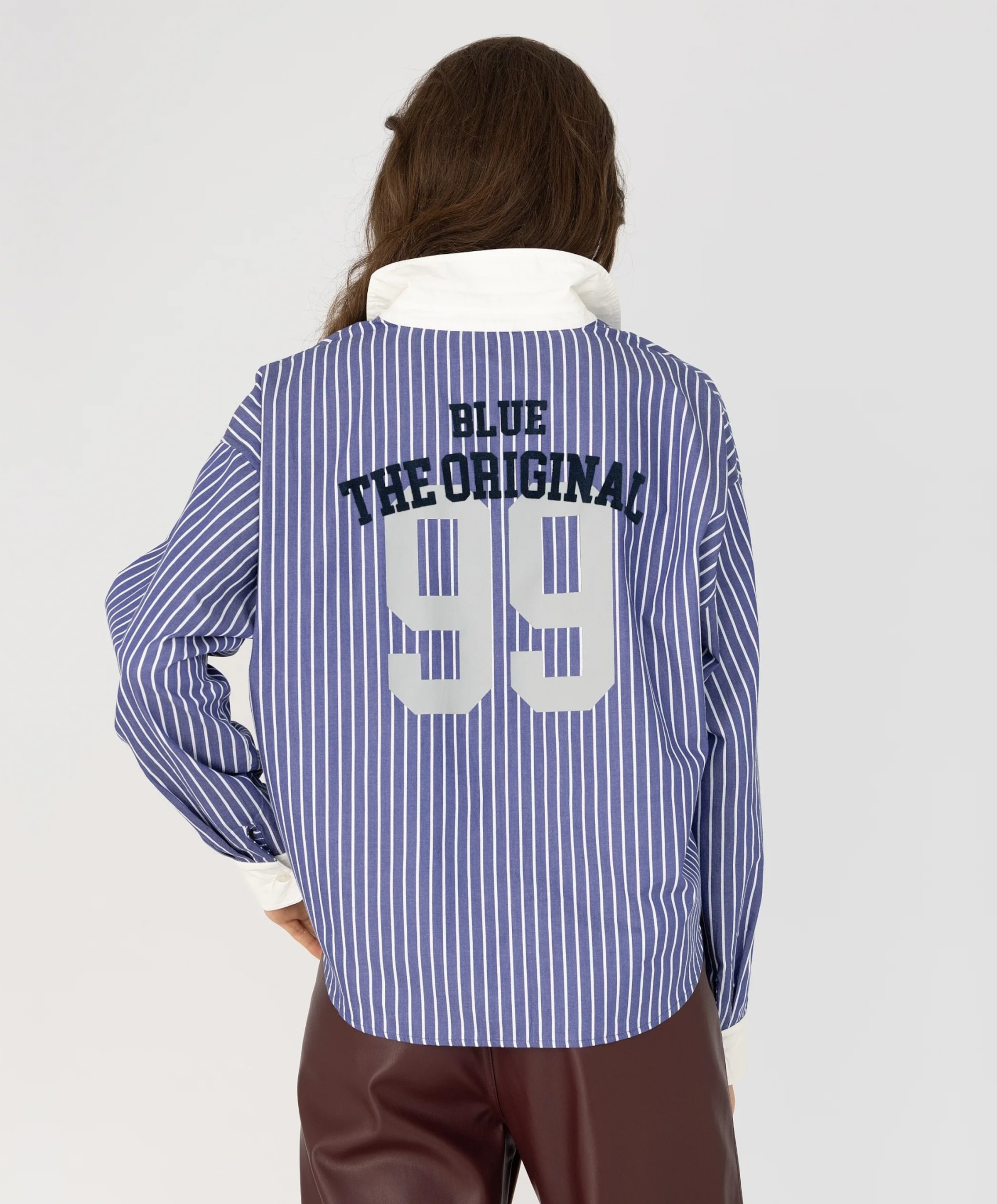 Anna Blue Dames blouse blauw