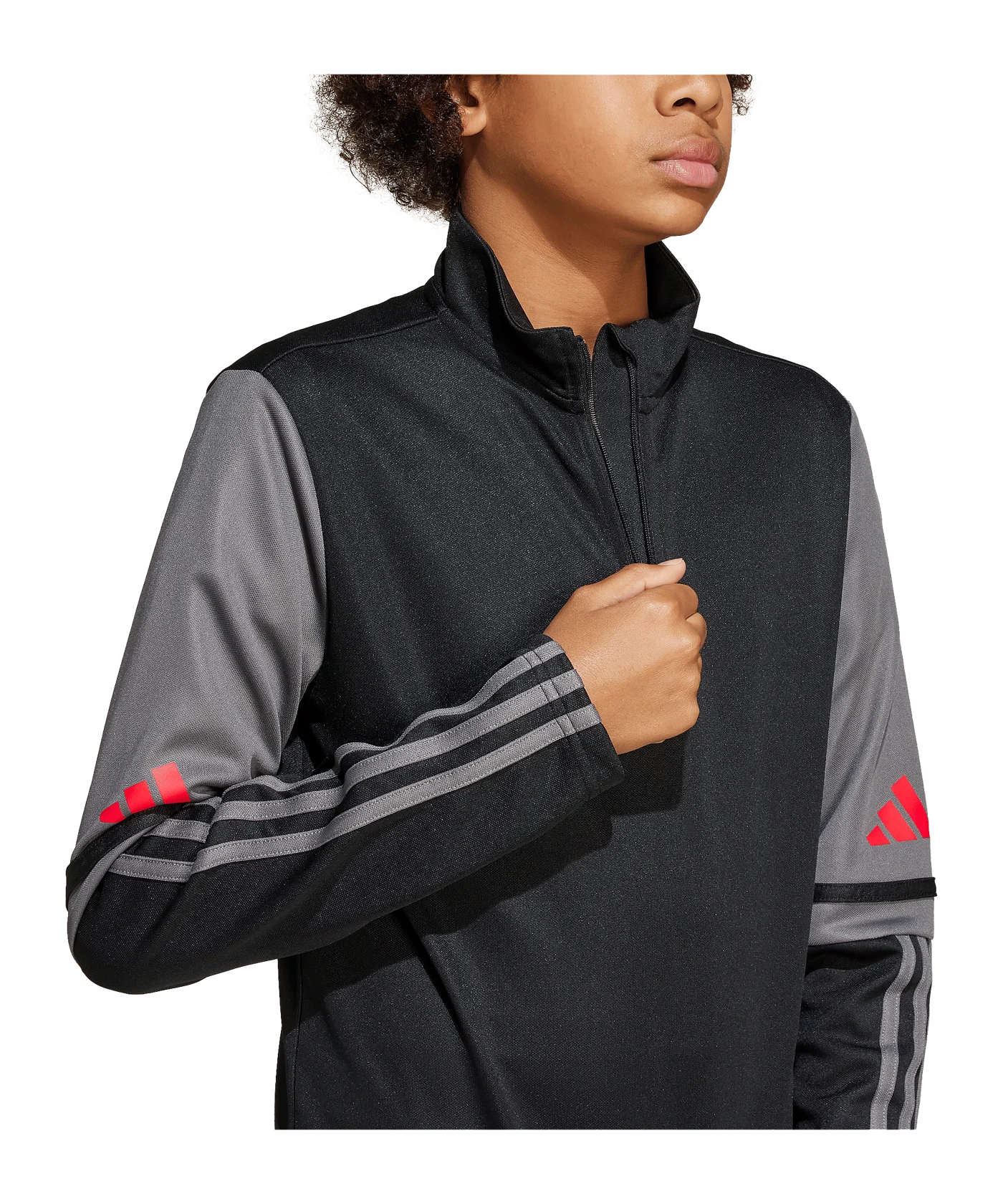 adidas Squadra 25 HalfZip Sweatshirt Kids Schwarz