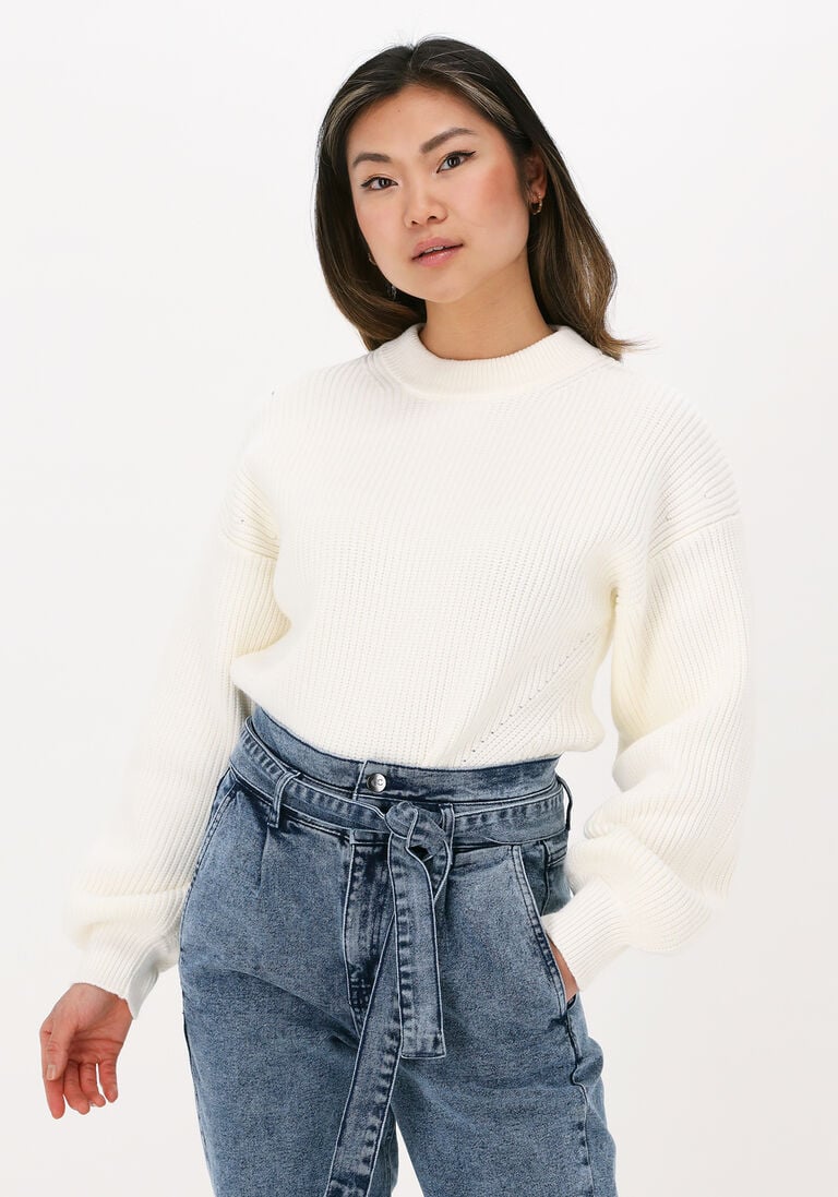 GESTUZ ecru gestuz trui emblagz pullover
