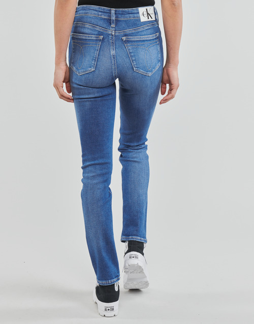 Calvin Klein Jeans - HIGH RISE SLIM - Bleu Clair
