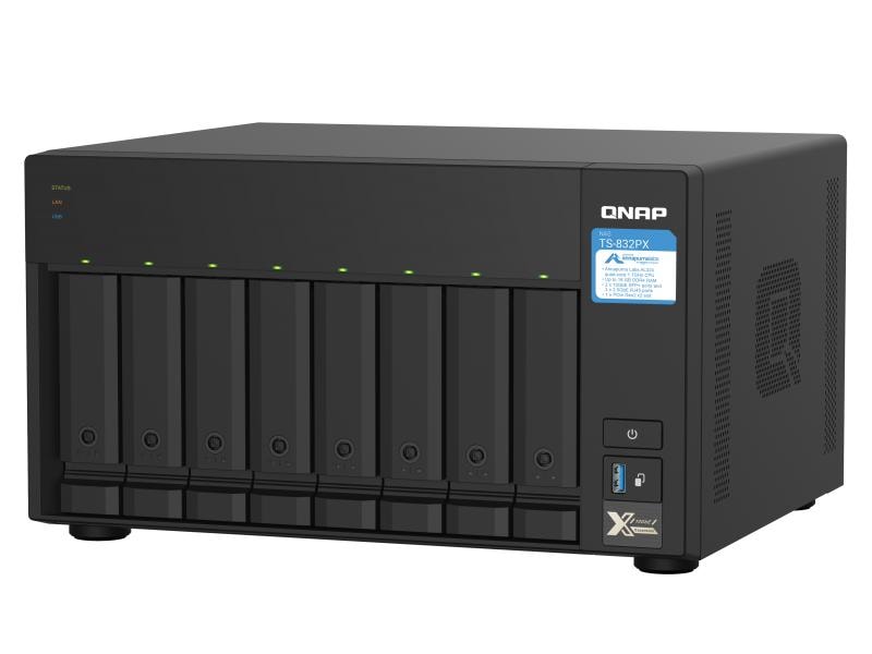 QNAP NAS TS-832PX-4G 8-bay QNAP NAS TS-832PX-4G, 8-bay