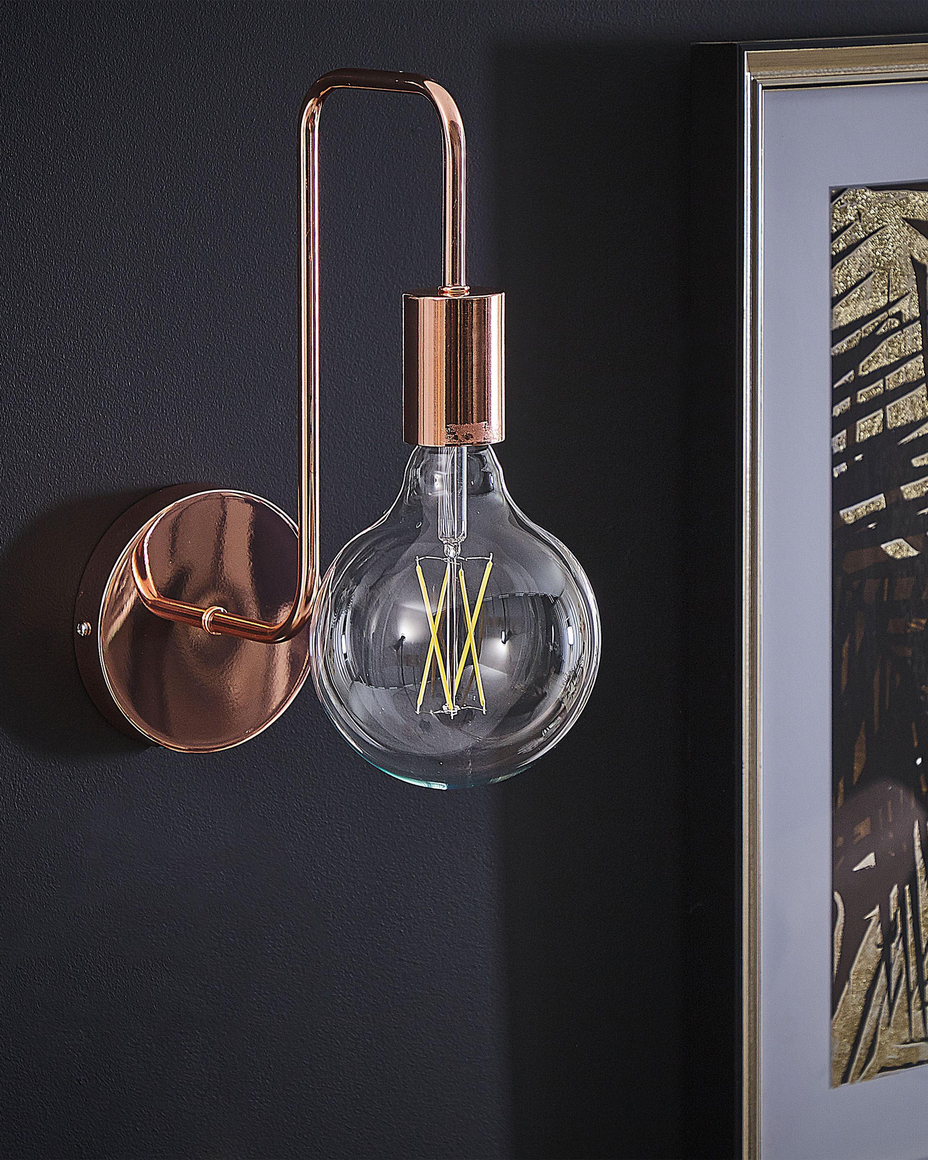 Wandlamp SAVENA Metaal Koper