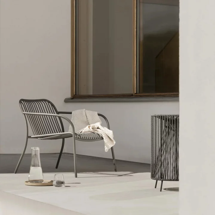 Blomus - Yua Wire Outdoor Loungesessel, silk gray (2er-Set)