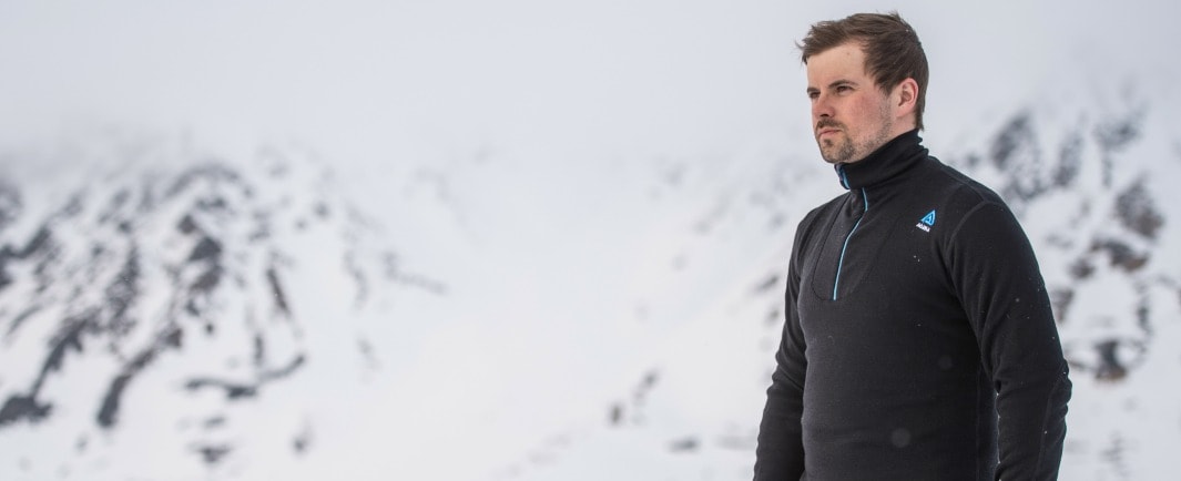 Aclima DoubleWool Polo zip, M's<br>Varm og behagelig!