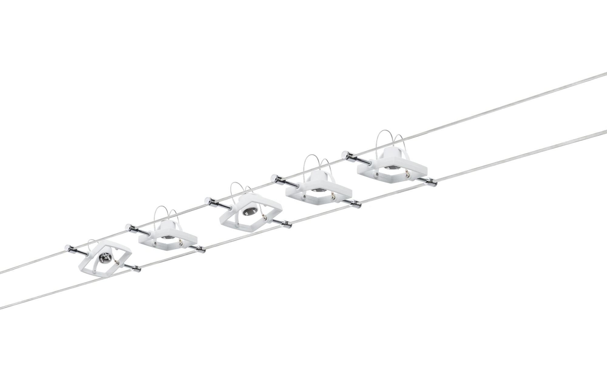 Seilsystem Mac II Basisset GU5.3 max. 5 x 10 WSchienenleuchten