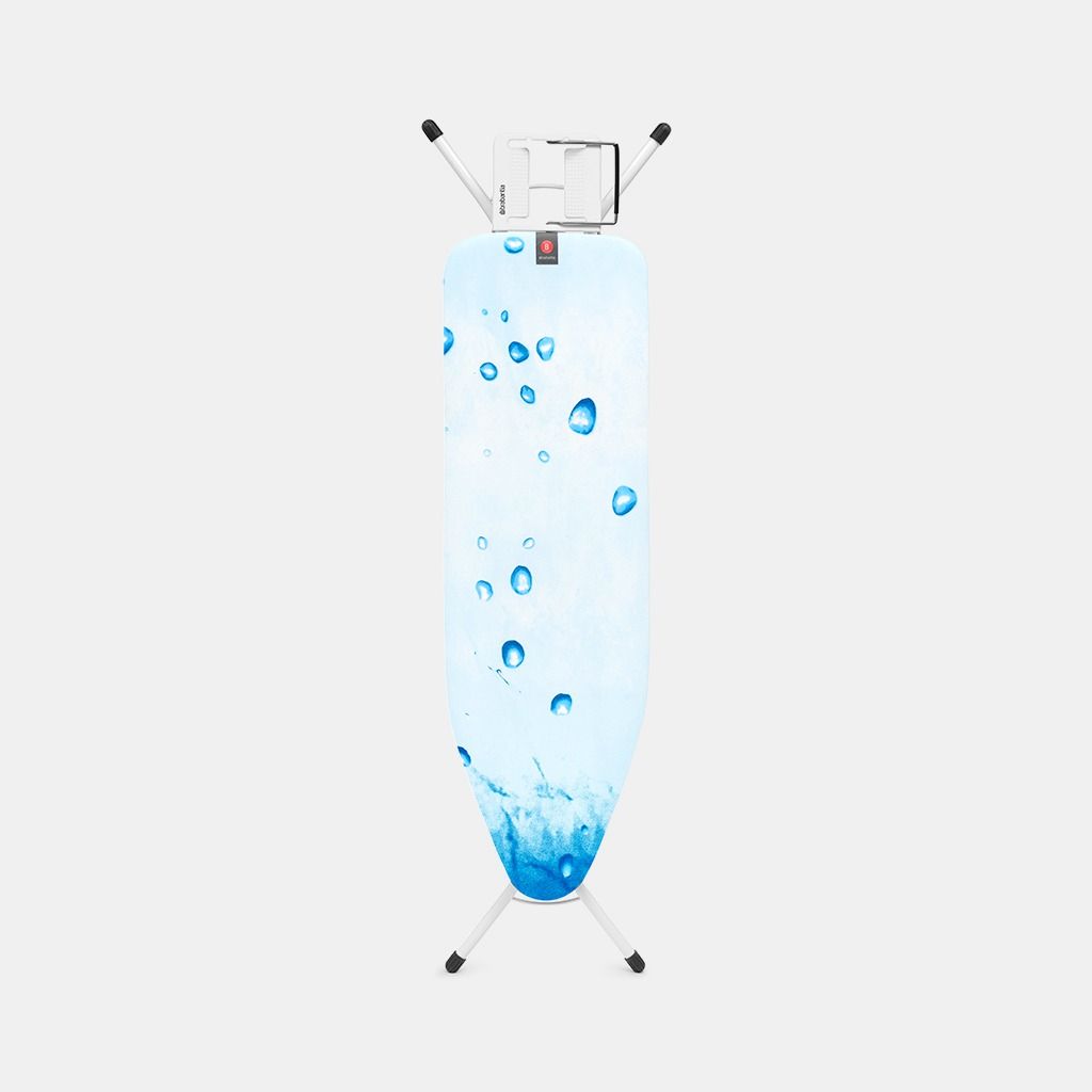 Strijkplank B, 124x38 cm, strijkerhouder - Ice Water