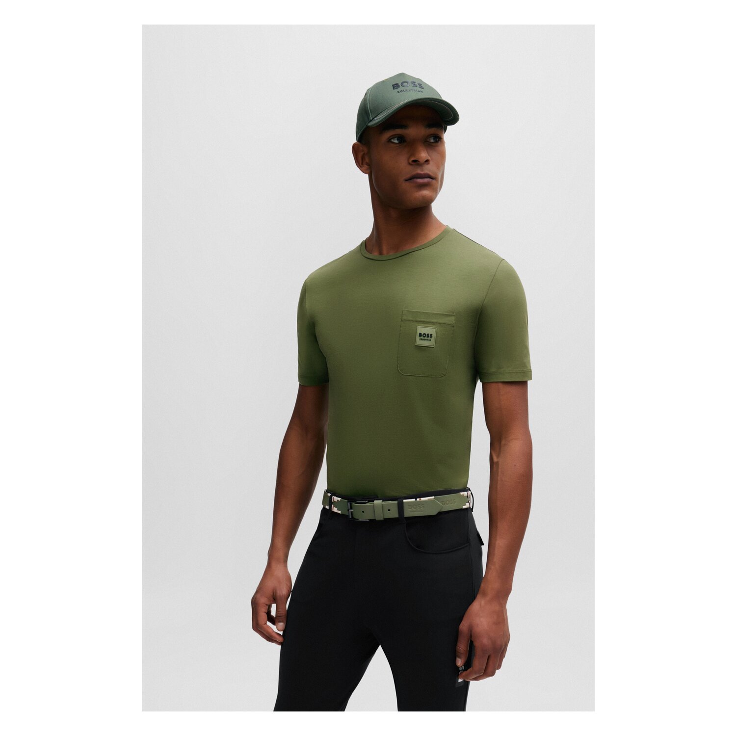 BOSS EQUESTRIAN Herren T-Shirt Stan  - olivine