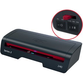 Plastifieuse 240, jusqu'au format A4, noir/rouge