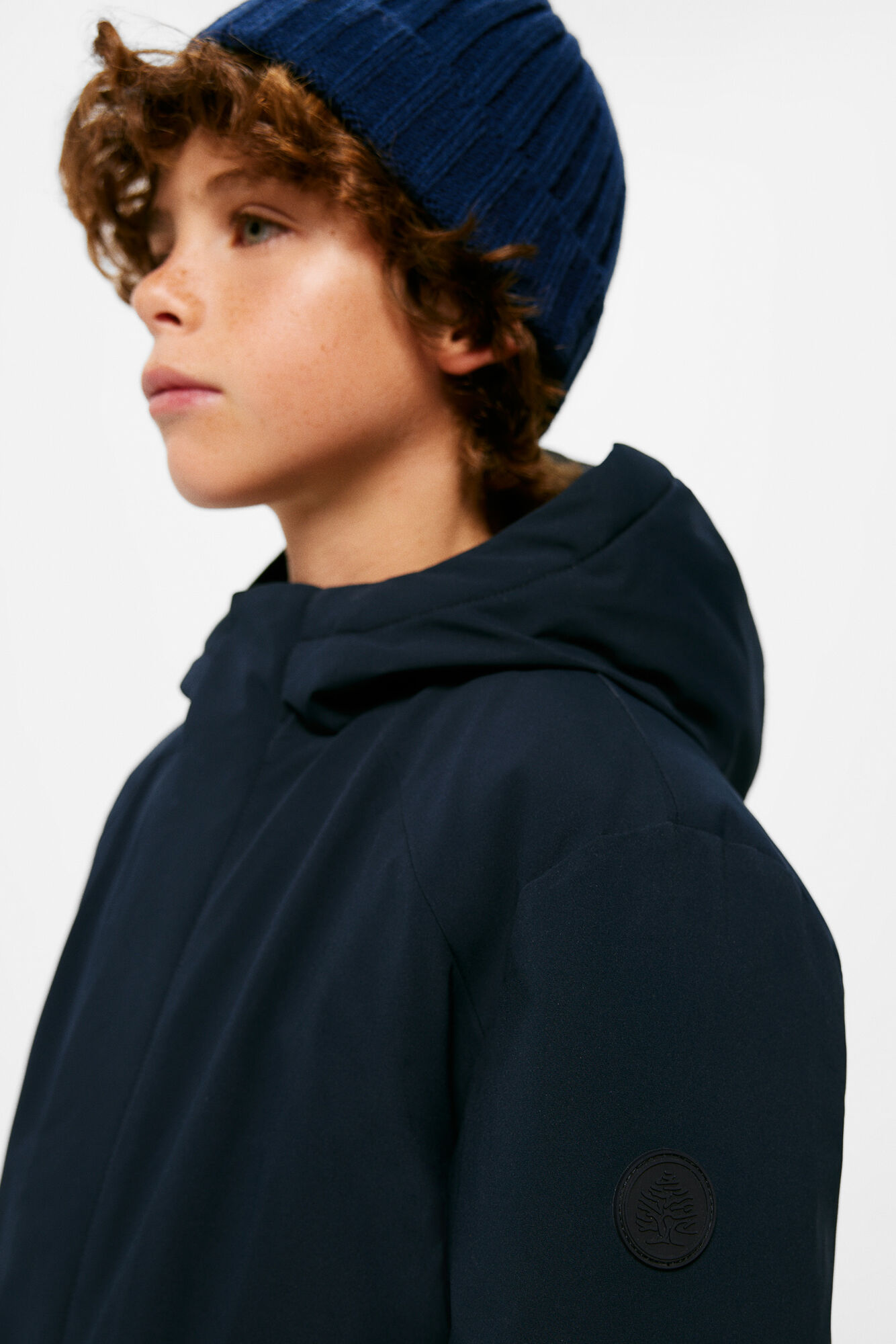 Parka de náilon para meninos