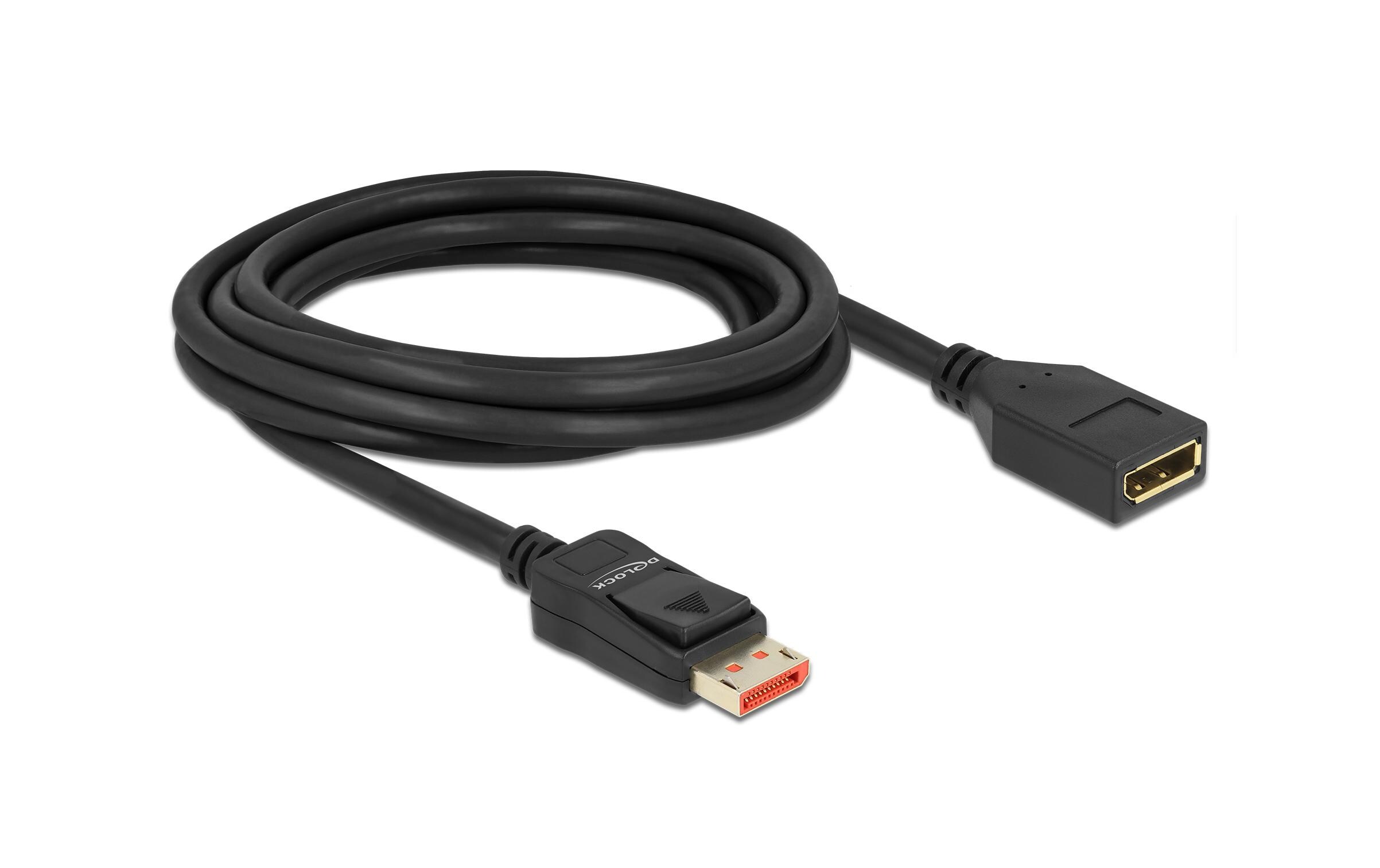 Verlängerungskabel DisplayPort - DisplayPort, 3 mDisplayPort Verlängerungskabel 8K 60 Hz 3 m
