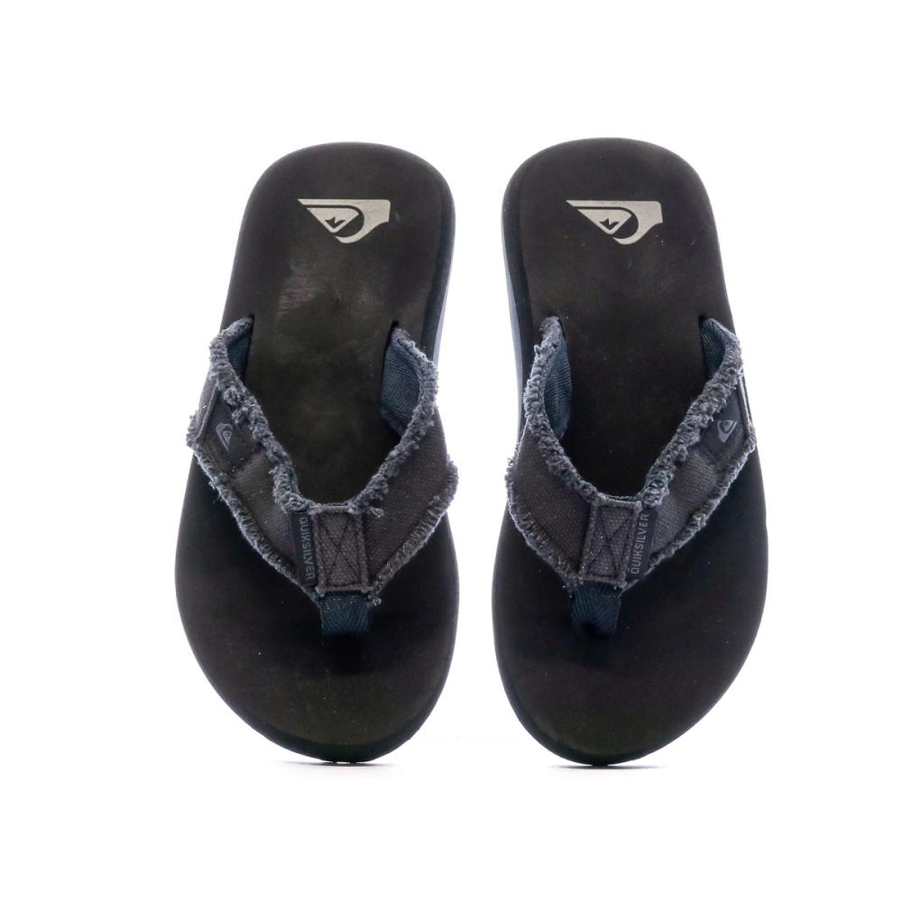 Quiksilver Tongs Noir/Gris Garçon Quiksilver Monkey Abyss