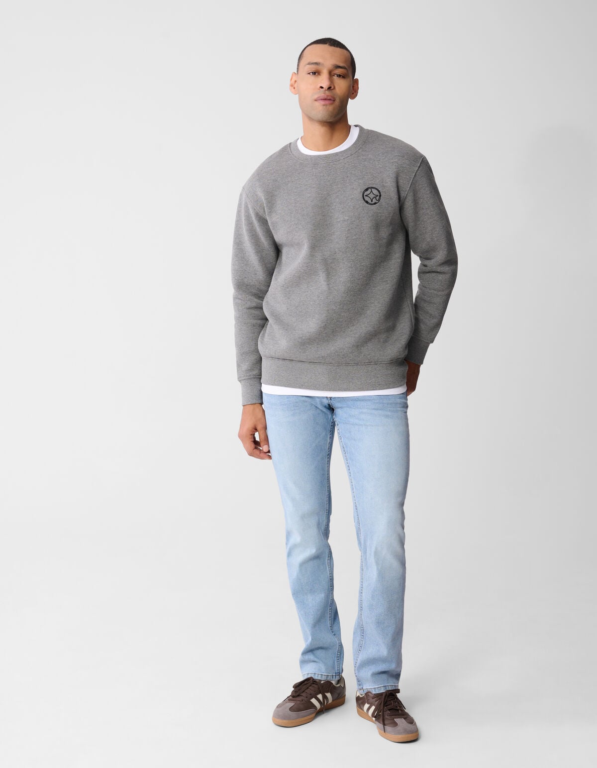 Slim Straight Fit Light Jeans Bleached L32