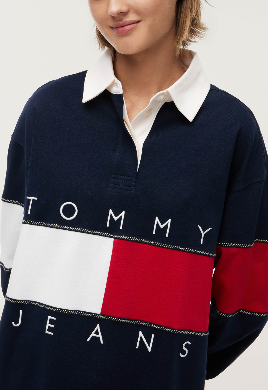 Tommy Jeans Oversized Rugby Sweater