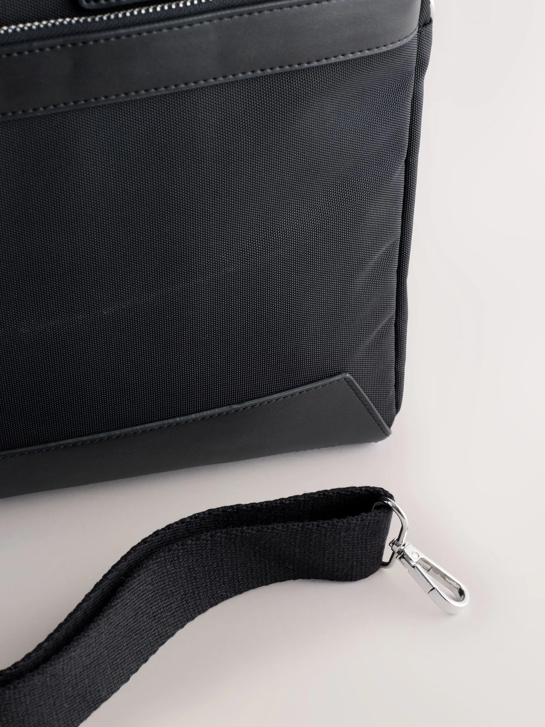 Zwart - Canvas Briefcase