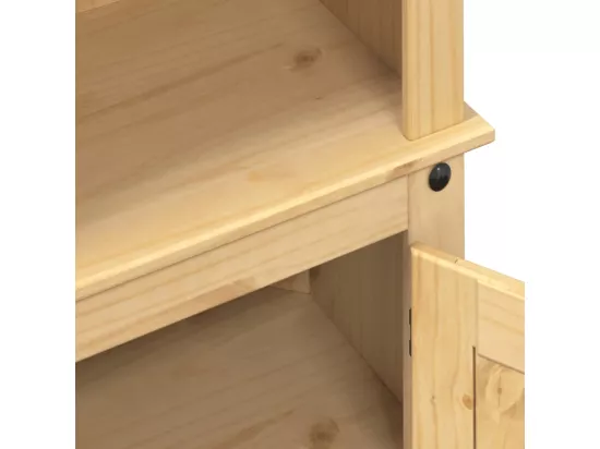 Buffet haut Corona 74x38x170 cm bois de pin massif