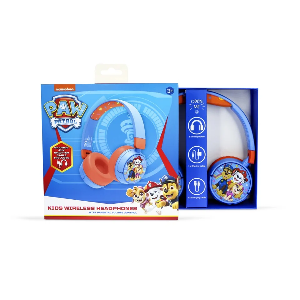 OTL - Bluetooth Hovedtelefoner m/Voksen Kontrol - Paw Patrol
