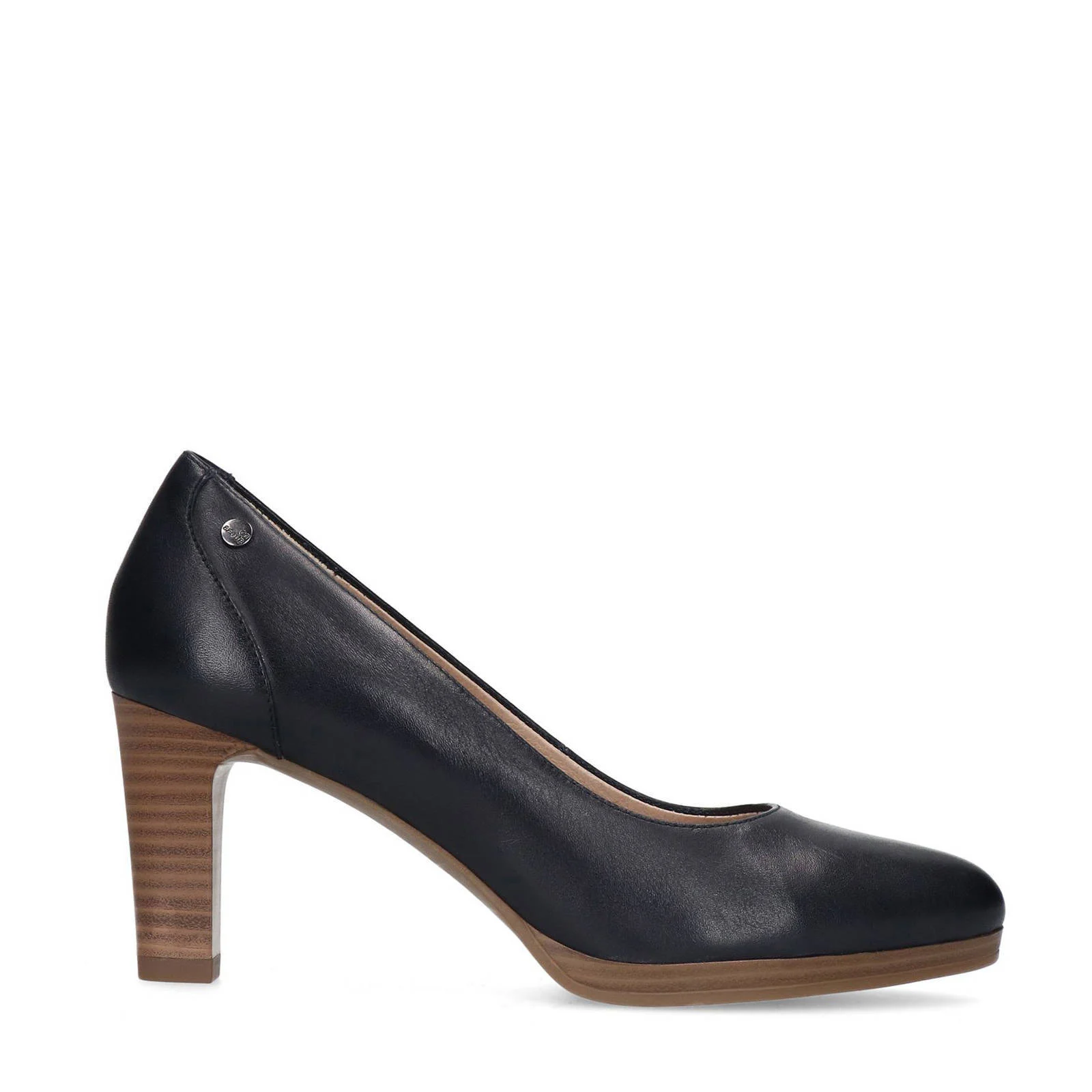 No Stress leren pumps donkerblauw