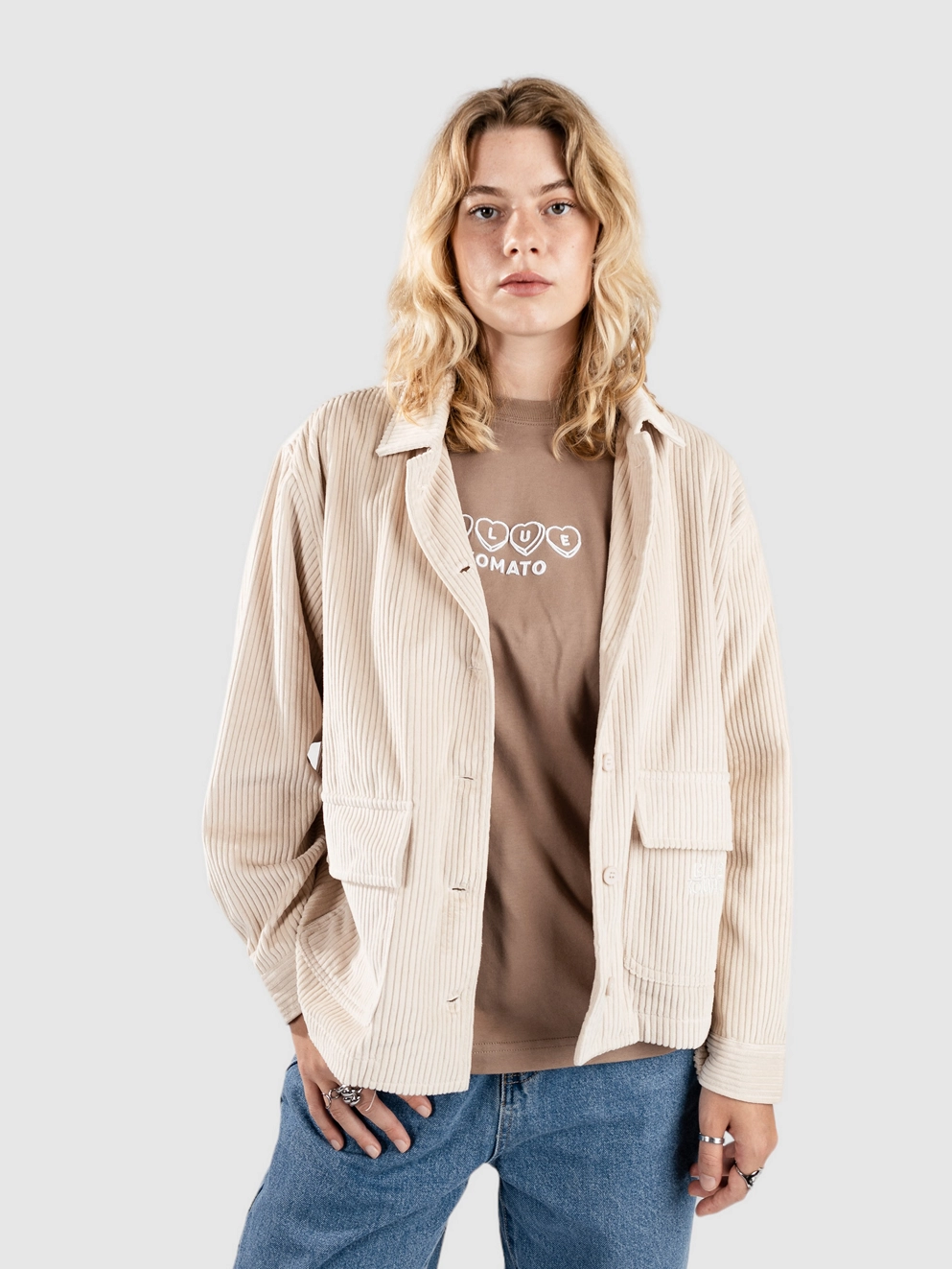 Blue Tomato Fat Cord Shirt off/white