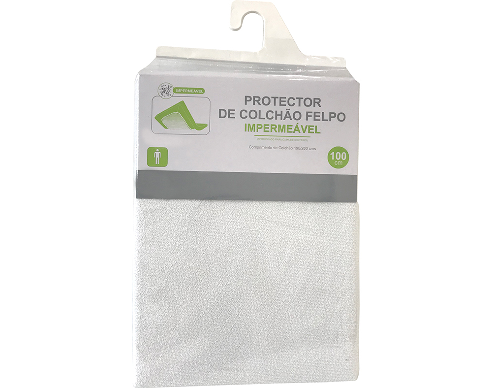 PROTETOR COLCHÃO COM REBORDO LATERAL 83%ALGODÃO 17%POLIESTER 100X200X25CM