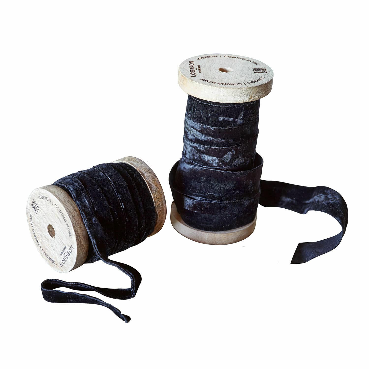 Samtband 2er Set Liandis schwarz