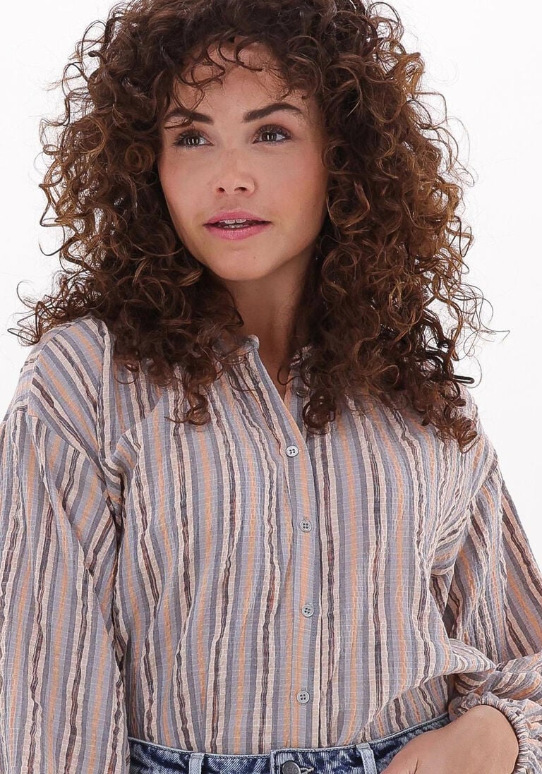 CO\\'COUTURE lichtblauwe co'couture blouse celina sita stripe shirt