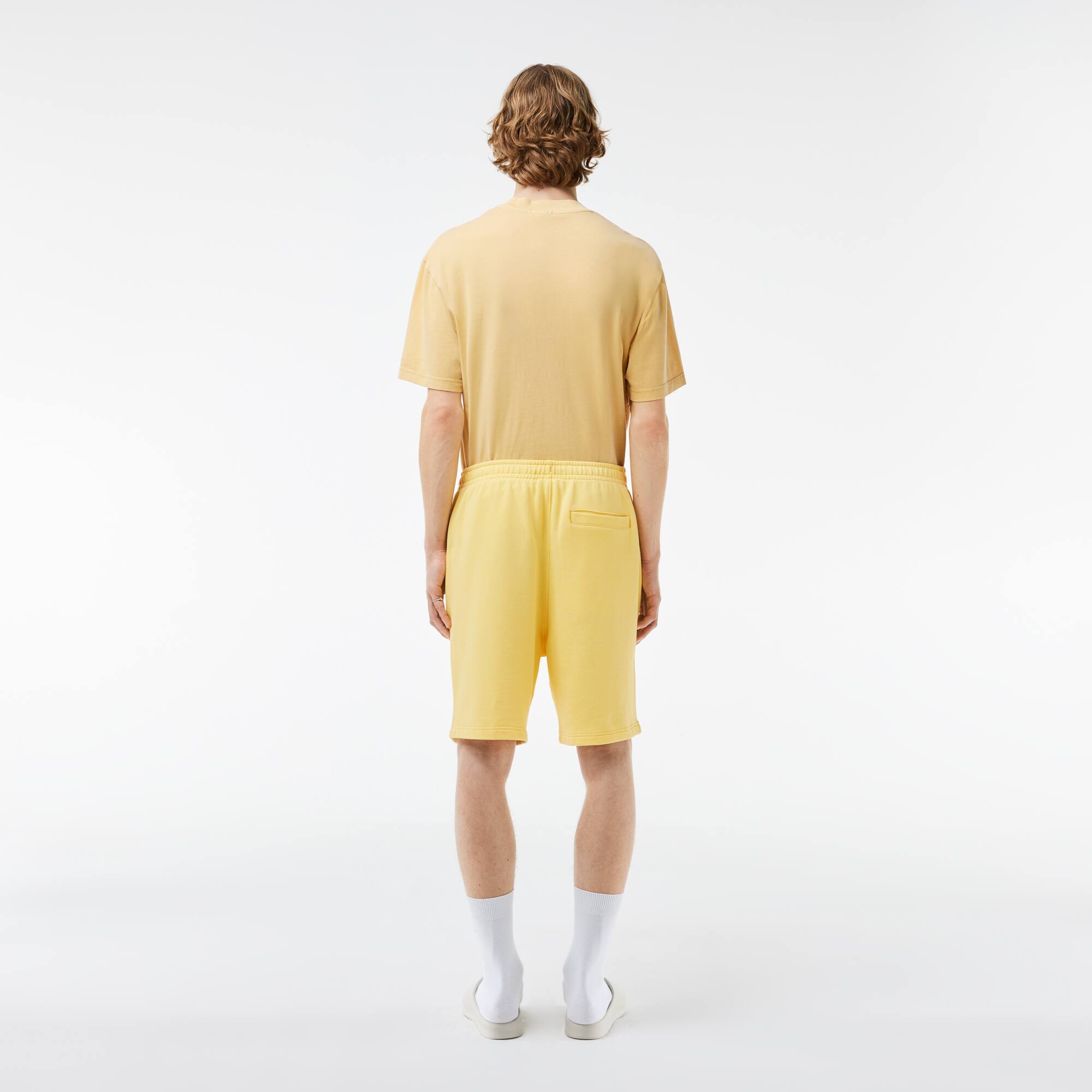 Jogging-Shorts mit LACOSTE-Aufdruck und verwaschenem Effekt Bermudas - Gelb - Lacoste - Herren